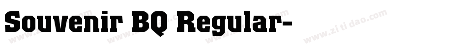 Souvenir BQ Regular字体转换